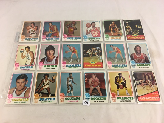 Lot of 18 Pcs Collector Vintage Sport NBA Basketball Sport Cards Assorted Players & Cards