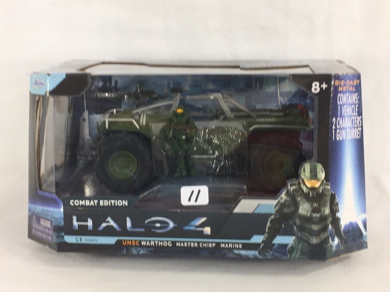 Collector Jada Toys DieCast Metal Combat Edition UNSC Warthdog Master Chief Marine 9.5x5"