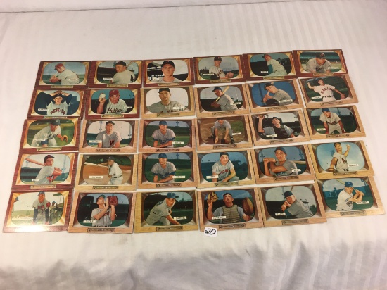 Lot of 30 Collector Vintage Baseball Sport Trading Cards  Assorted Players and Sport Cards