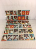 Lot of 36 Collector Vintage Baseball Sport Trading Cards  Assorted Players and Sport Cards