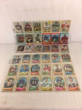 Lot of 36 Collector Vintage NFL Football Sport Trading Cards  Assorted Players and Sport Cards