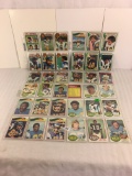 Lot of 36 Collector Vintage NFL Football Sport Trading Cards  Assorted Players and Sport Cards