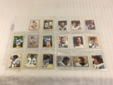 Lot of 17 Collector Vintage NFL Football Sport Trading Cards  Assorted Players and Sport Cards