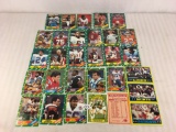 Lot of 30 Collector Vintage NFL Football Sport Trading Cards  Assorted Players and Sport Cards