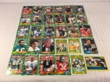 Lot of 30 Collector Vintage NFL Football Sport Trading Cards  Assorted Players and Sport Cards