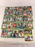 Lot of 30 Collector Vintage NFL Football Sport Trading Cards  Assorted Players and Sport Cards