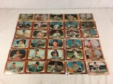 Lot of 30 Collector Vintage Baseball Sport Trading Cards  Assorted Players and Sport Cards