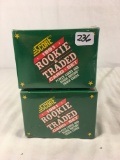 Lot of 2 New Boxes Sealed Plastic 1991 Score Rookie and Traded Card Set Magic Trivia Cards