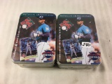 Lot of 2 Tin Box 1996 Metallic Impressions Ken Griffey Jr. All-Metla Cards - See Pictures