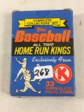 Collector  Topps Baseball All Time Home Run Kings Super Gloss Cards - See Pictures