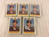 Lot of 5 Pcs Packs Vintage 1988 Rookies Sport Baseball Trading Cards - See Pictures