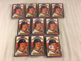 Lot of 10 Pcs Packs of Collector 1988 Vintage Leaf Sport Baseball Sport Trading Cards