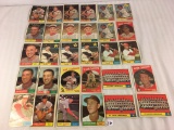 Lot of 30 Collector Vintage Baseball Sport Trading Cards  Assorted Players and Sport Cards