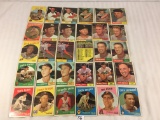 Lot of 30 Collector Vintage Baseball Sport Trading Cards  Assorted Players and Sport Cards