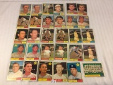 Lot of 30 Collector Vintage Baseball Sport Trading Cards  Assorted Players and Sport Cards