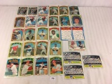 Lot of 30 Collector Vintage Baseball Sport Trading Cards  Assorted Players and Sport Cards