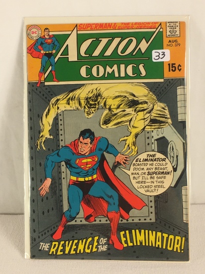 Collector Vintage DC, Comics Action Comics The Revenge of the Eliminator Comic Book No.379