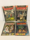 Lot of 4 Collector Vintage DC, Comics Ghosts Comic Books #10.12.14.15.