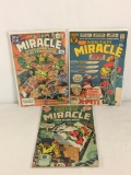 Lot of 3 Collector Vintage DC, Comics Mister Miracle Comic Books No.1.2.17.