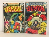 Lot of 2 Collector Vintage DC, Comics Immortal Enemy DEMON Comic Books No.15.16.