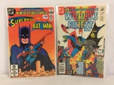 Lot of 2 Collector Vintage DC, Comics World Finest Superman & Batman Comic Books No.289.284.