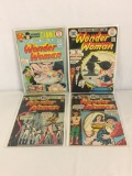 Lot of 4 Collector Vintage DC, Comics Wonder Woman Comic Books No.217.218.219.221.