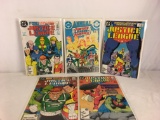 Lot of 5 Collector Vintage DC, Comics Justice League Comic Books No.1.2.4.5.6.