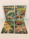 Lot of 4 Collector Vintage DC, Comics Korak Son of Tarzan Comic Books No.59.236.239.241.