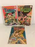 Lot of 3 Collector Vintage DC, Comics Tarzan Comic Books No.256.257.258.