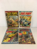 Lot of 4 Collector Vintage Marvel Comics SGT. Fury & The Howling Commandos #99.104.105.121.