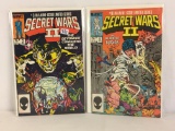 Lot of 2 Collector Vintage Marvel Comics Secret Wars II Comic Books No.3.8.