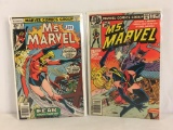 Lot of 2 Collector Vintage Marvel Comics Ms. Marvel Comic Books NO.14.22.