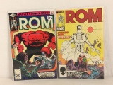 Lot of 2 Collector Vintage Marvel Comics ROM Comic Books No.14.75.