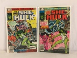 Lot of 2 Collector Vintage Marvel Comics The Savage She Hulk Comic Books No.2.13