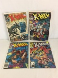 Lot of 4 Collector Vintage Marvel Comics The Uncanny X-Men Comic Books No.233.235.237.238.