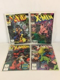 Lot of 4 Collector Vintage Marvel Comics The Uncanny X-Men Comic Books No.262.263.265.269.