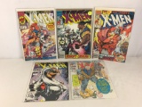 Lot of 5 Collector Vintage Marvel Comics The Uncanny X-Men Comic Books No.281.283.284.290.294.