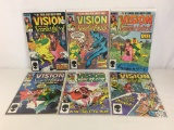 Lot of 6 Collector Vintage Marvel Comics Vision and the Scarlet Witch Comic Books #1.2.3.4.5.6.