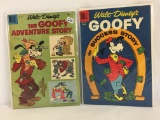 Lot of 2 Collector Vintage Dell Comics Walt Disney's The Goofy Adventure Story Comic #857.702.