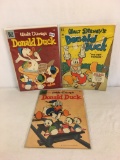 Lot of 3 Collector Vintage Dell Comics Walt Disney's Donald Duclk Comic Books - See Pictures