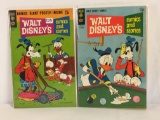 Lot of 2 Collector Vintage Gold Key Comics Walt Disney Comics and Stories Comic Books