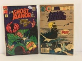 Lot of 2 Collector Vintage Charlton Comics Ghost Manor Comic Books No.9.33.