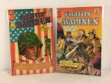 Lot of 2 Collector Vintage Charlton Comics Fightin Marines Comic Books No.104.105.