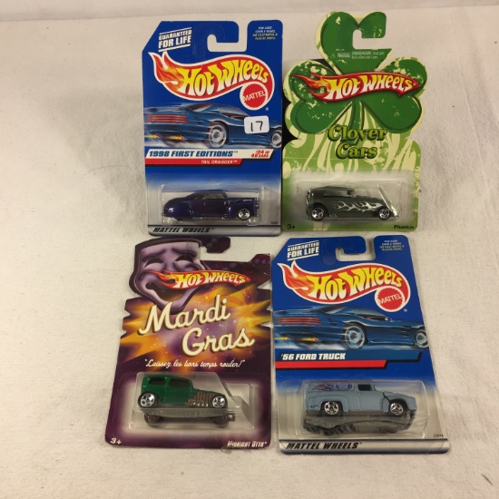 Lot of 4 Pcs Collector New in Package Hot wheels Mattel 1/64 Scale DieCast Metal & Plastic Parts