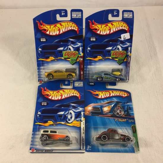 Lot of 4 Pcs Collector New in Package Hot wheels Mattel 1/64 Scale DieCast Metal & Plastic Parts