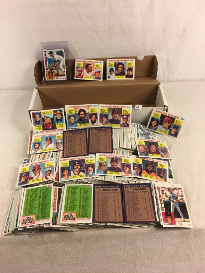 Collector Loose Vintage Topps 1984 Vintage Baseball Trading Cards In A Box