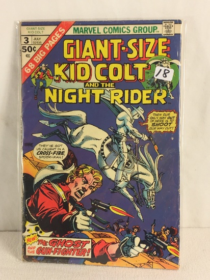 Collector Vintage Marvel Comics Giant-Size Kid Colt and The Night Rider Comic Book No.3