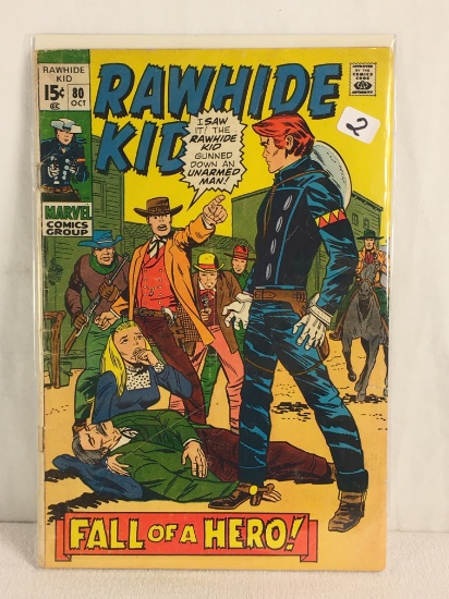 Collector Vintage Marvel Comics Rawhide Kid  Fall Of A hero Comic Book No.80