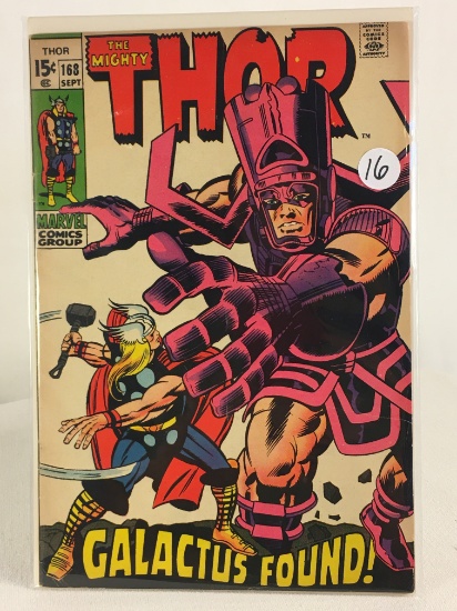 Collector Vintage Marvel Comics The Mighty Thor Comic Book No.168