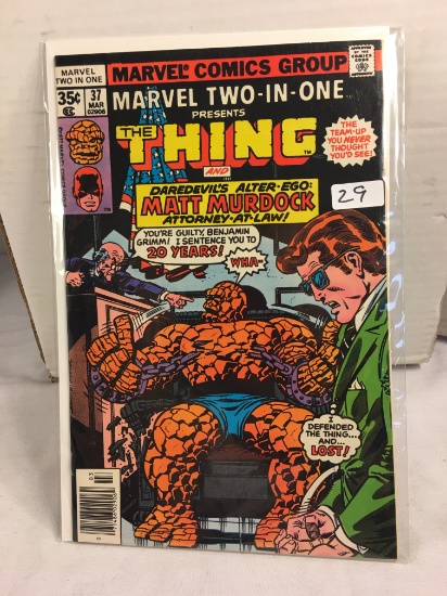 Collector Vintage Marvel Two-In-One The Thing and Daredevil's After Go Matt Murdock #37